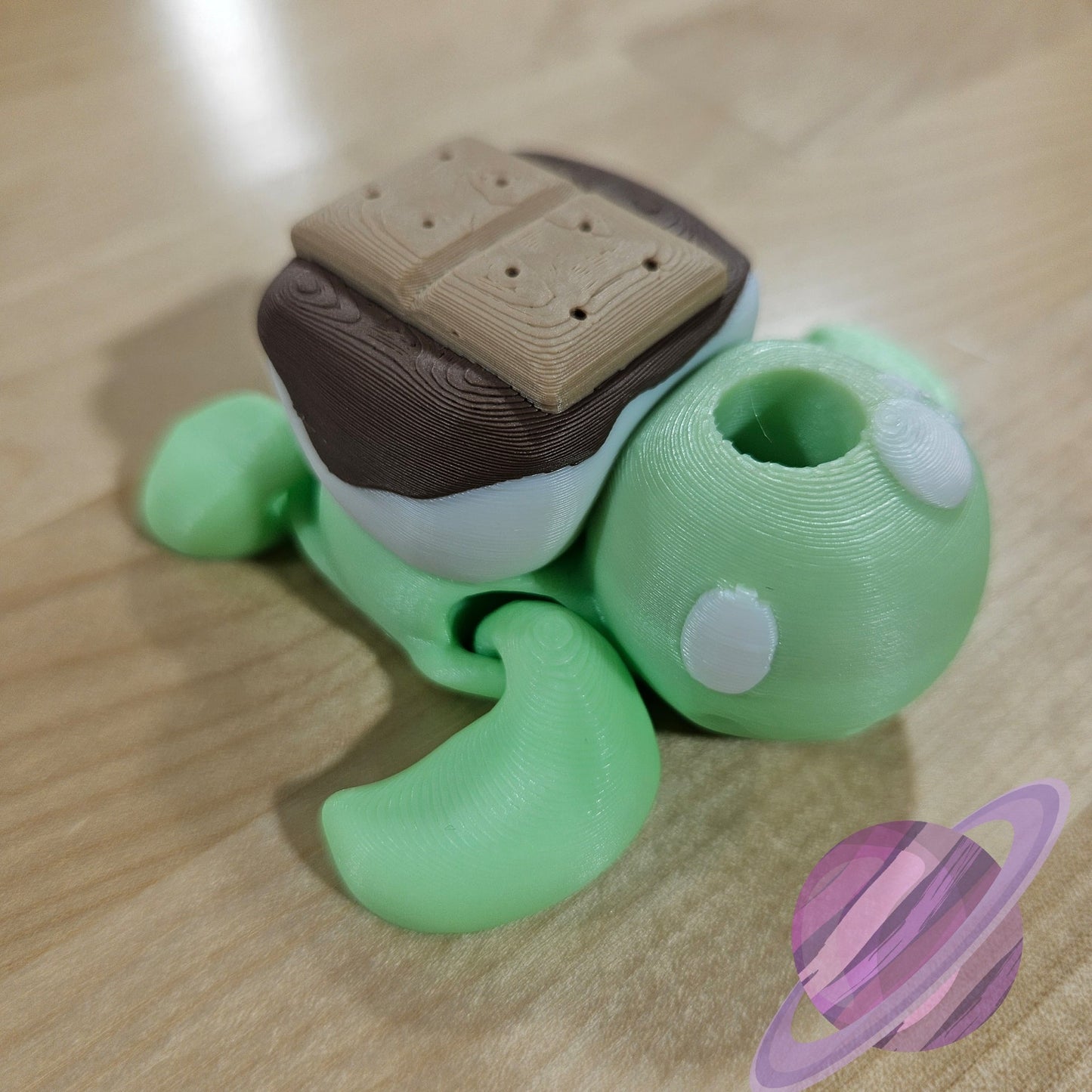 SMORE TURTLE-3D PRINTED STRAW BUDDY
