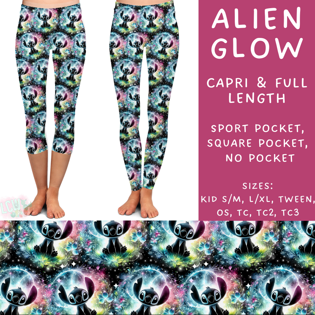 Ready To Ship - Alien Glow Full Leggings - No Pocket TC, Sport TC