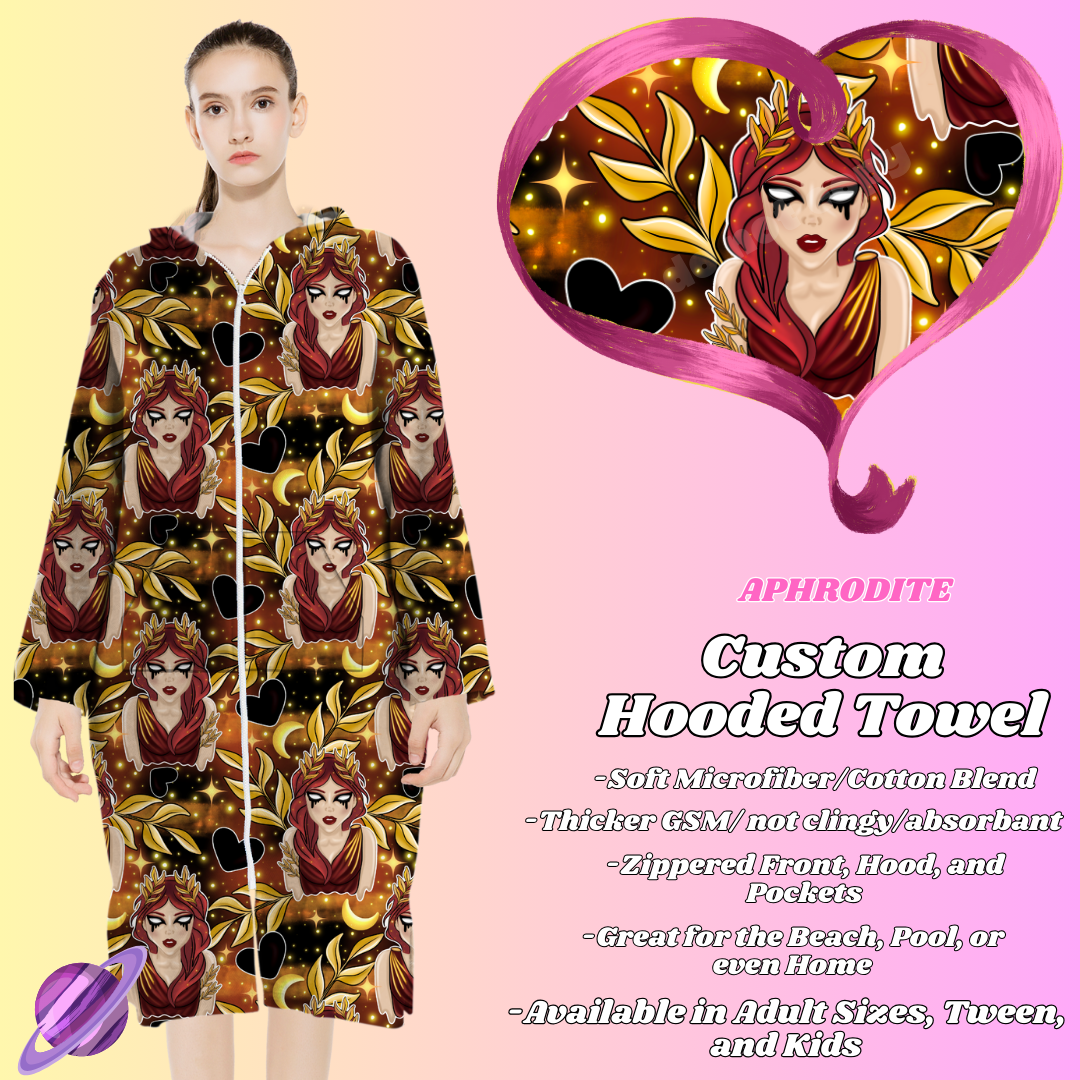 APHRODITE- HOODED TOWEL- PREORDER CLOSING 4/27