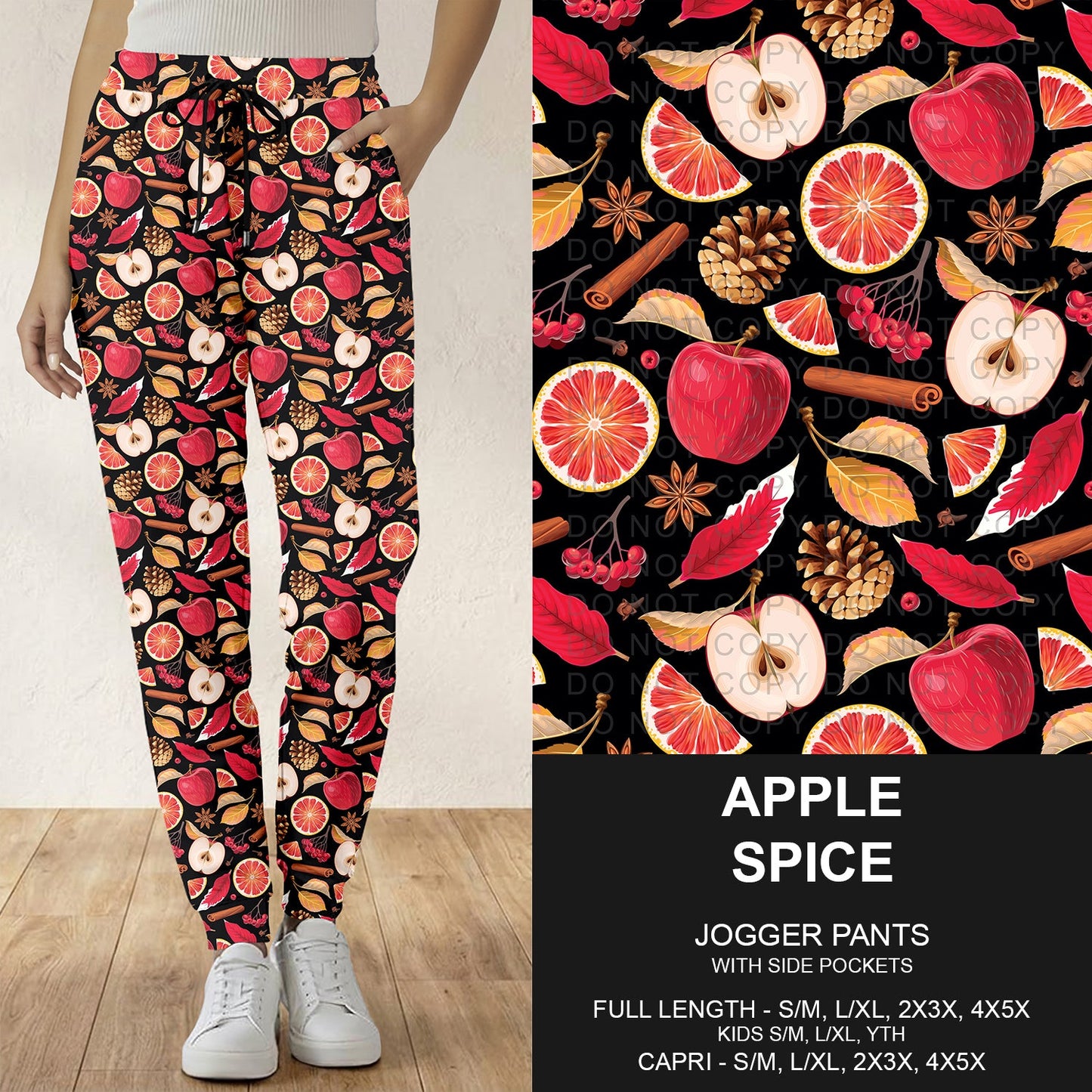 B308 - Preorder Apple Spice Joggers (Closes 8/16. ETA: late Oct.)