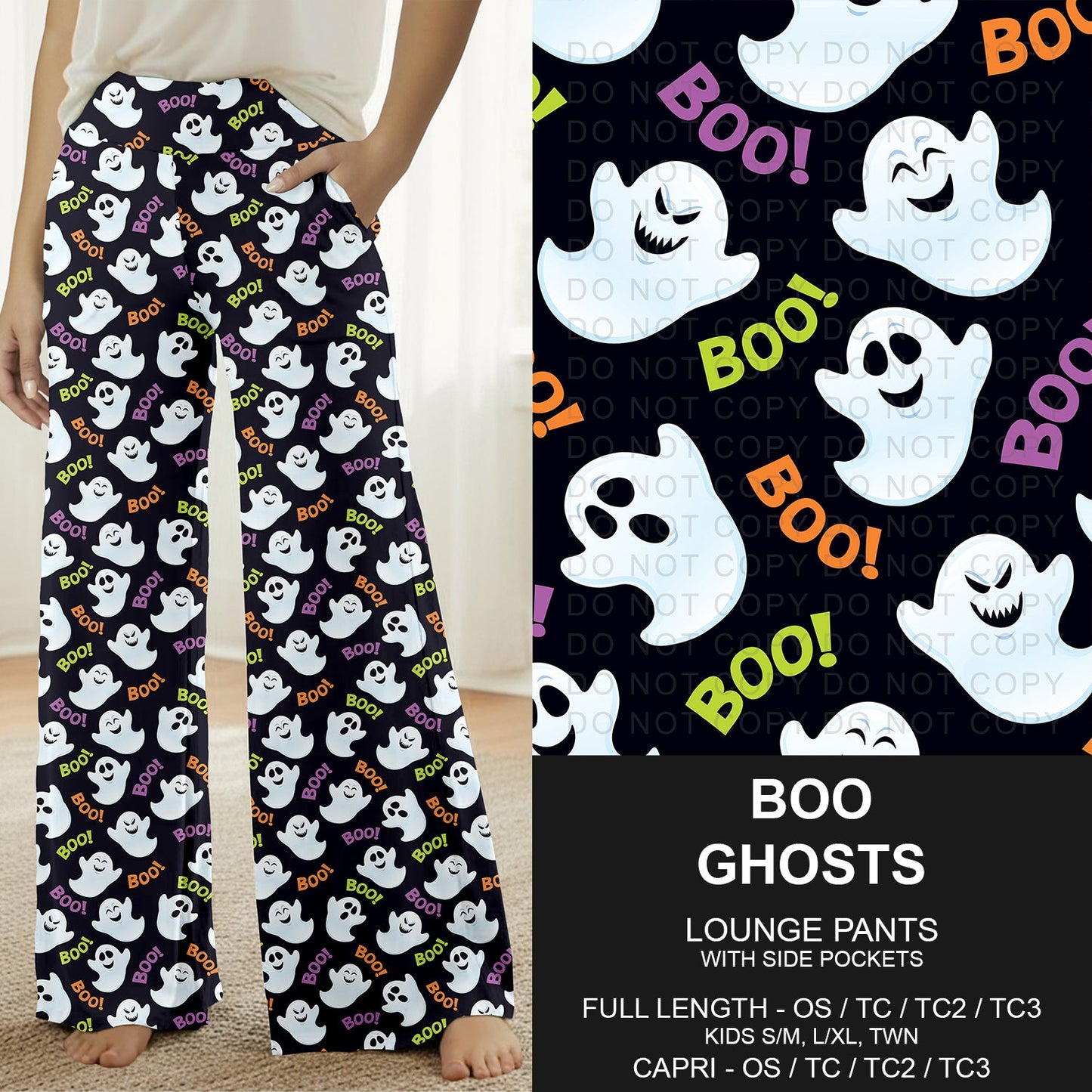 B307 - Preorder Boo Ghosts Lounge Pants (Closes 8/02. ETA: early Oct.)