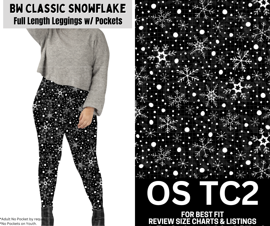 BW Classic Snowflake Full Length Leggings w/ Pockets