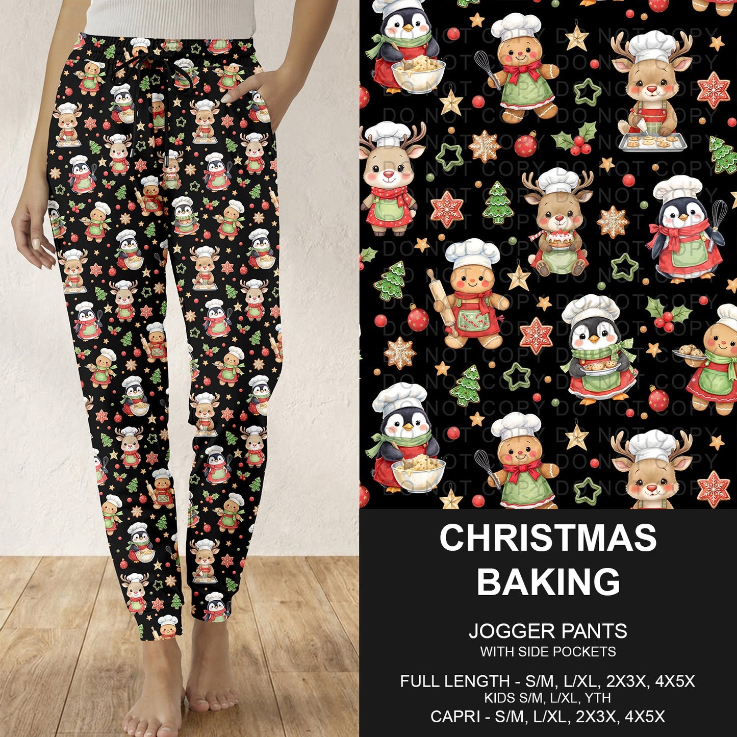 B311 - Preorder Christmas Baking Joggers (Closes 9/06. ETA: mid Nov.)