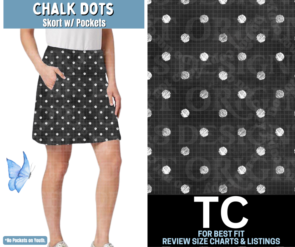 Chalk Dots Skort