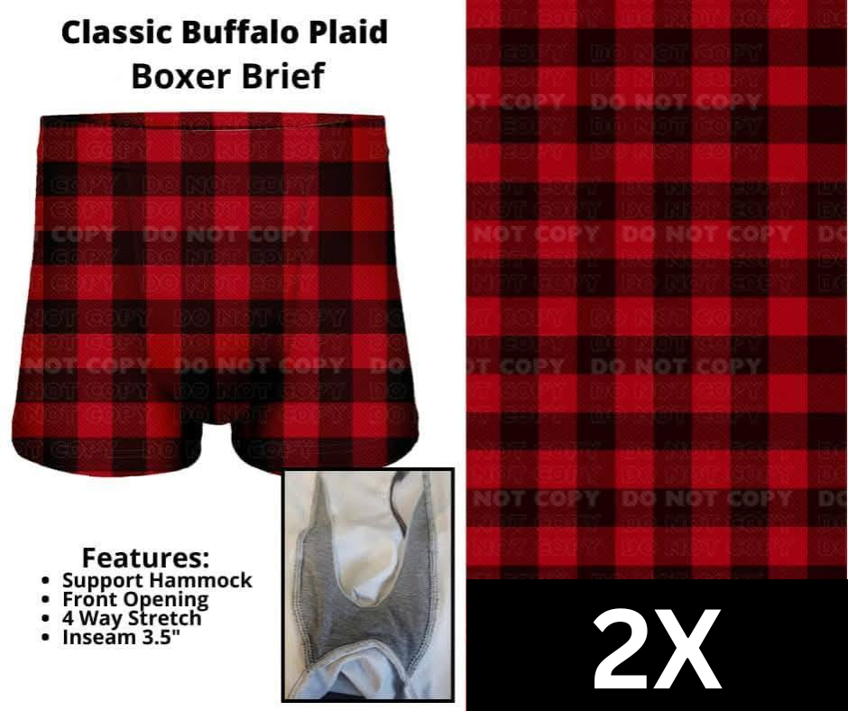 Classic Buffalo Plaid Boxer Briefs