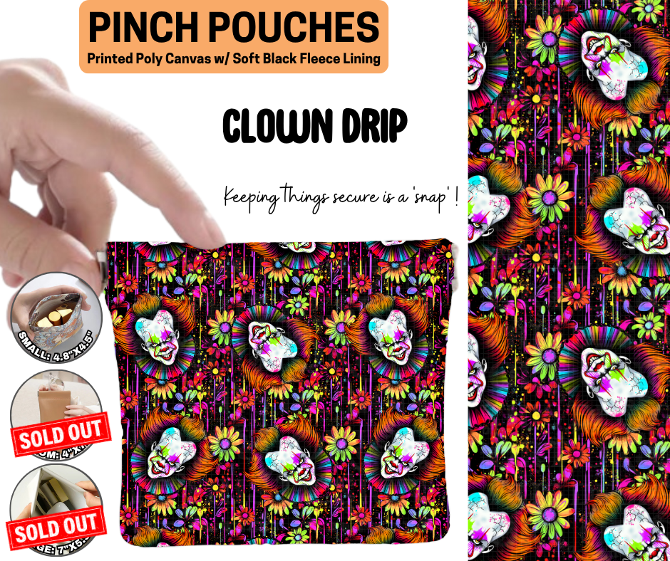 Clown Drip Pinch Pouches