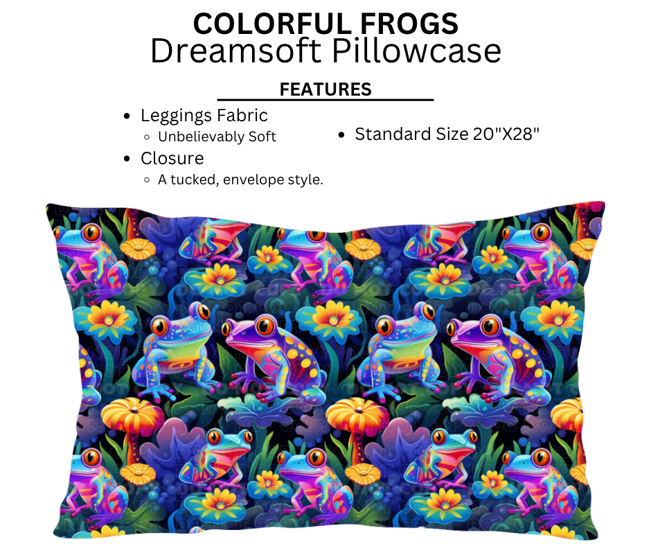Colorful Frogs Dreamsoft Pillowcases