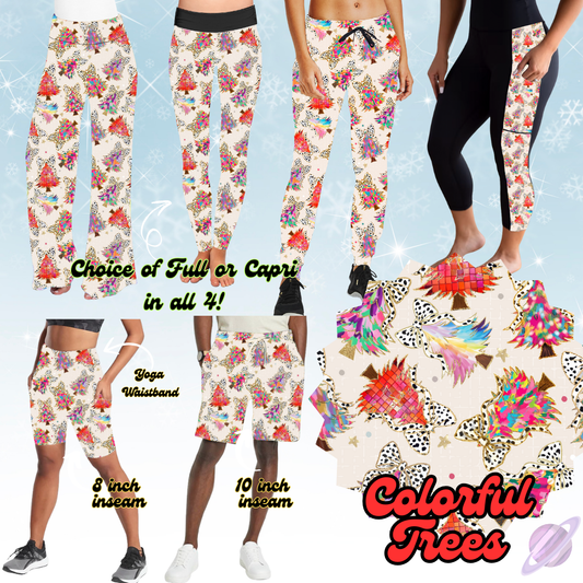 BATCH 117-COLORFUL TREES-6 STYLE BOTTOMS-PREORDER CLOSING 9/10