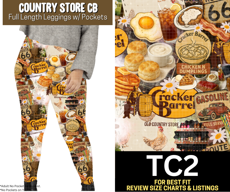 Country Store CB Full Length Leggings w/ Pockets
