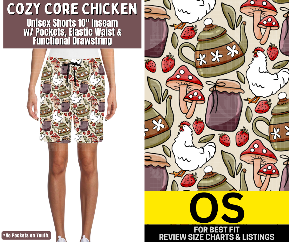 Cozy Core Chicken Jamaica Shorts w/ Pockets