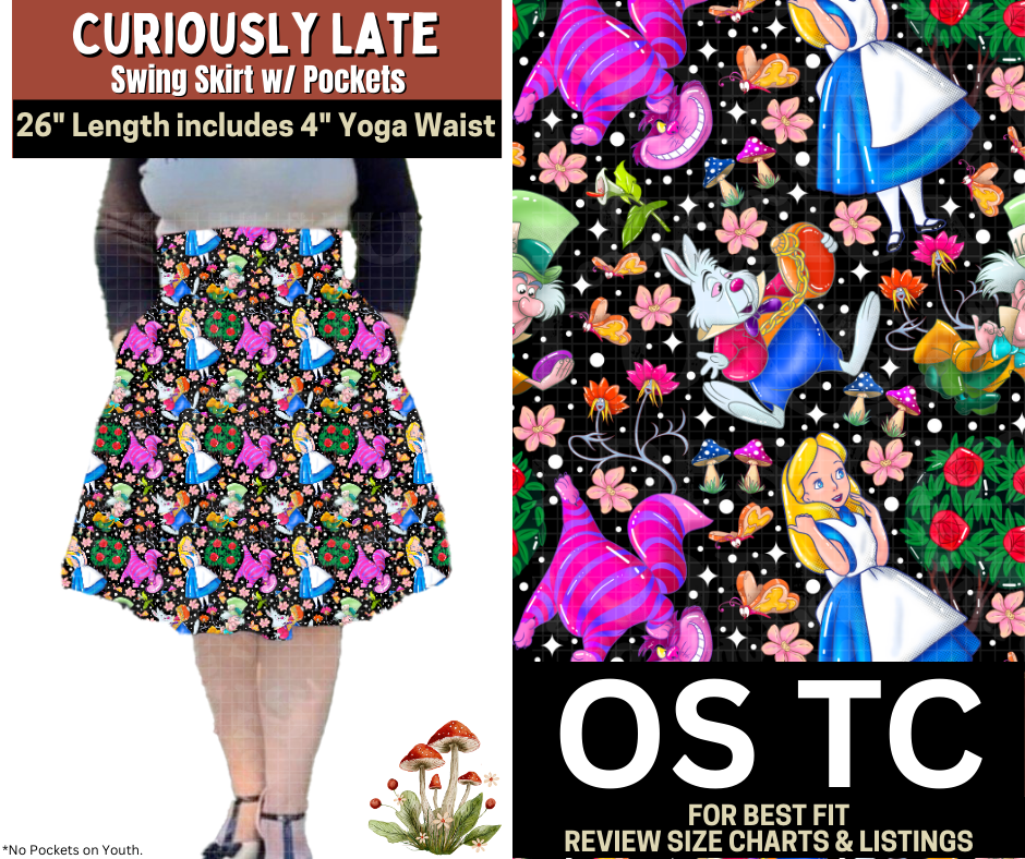 Curiously Late Swing Skirt