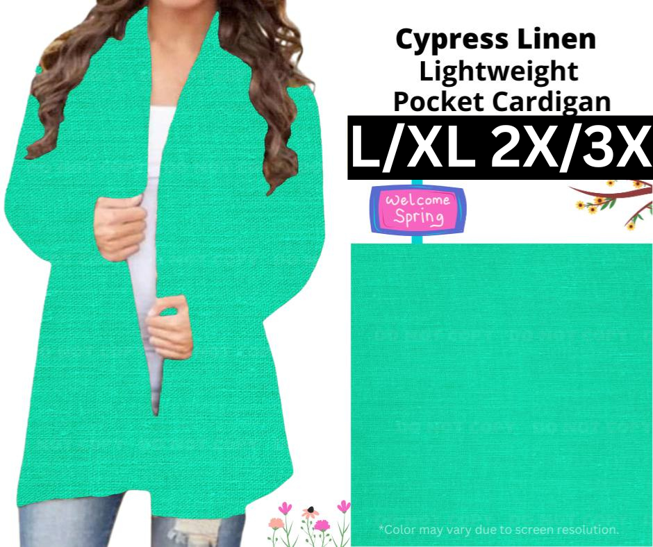 Cypress Linen Pocket Cardigan