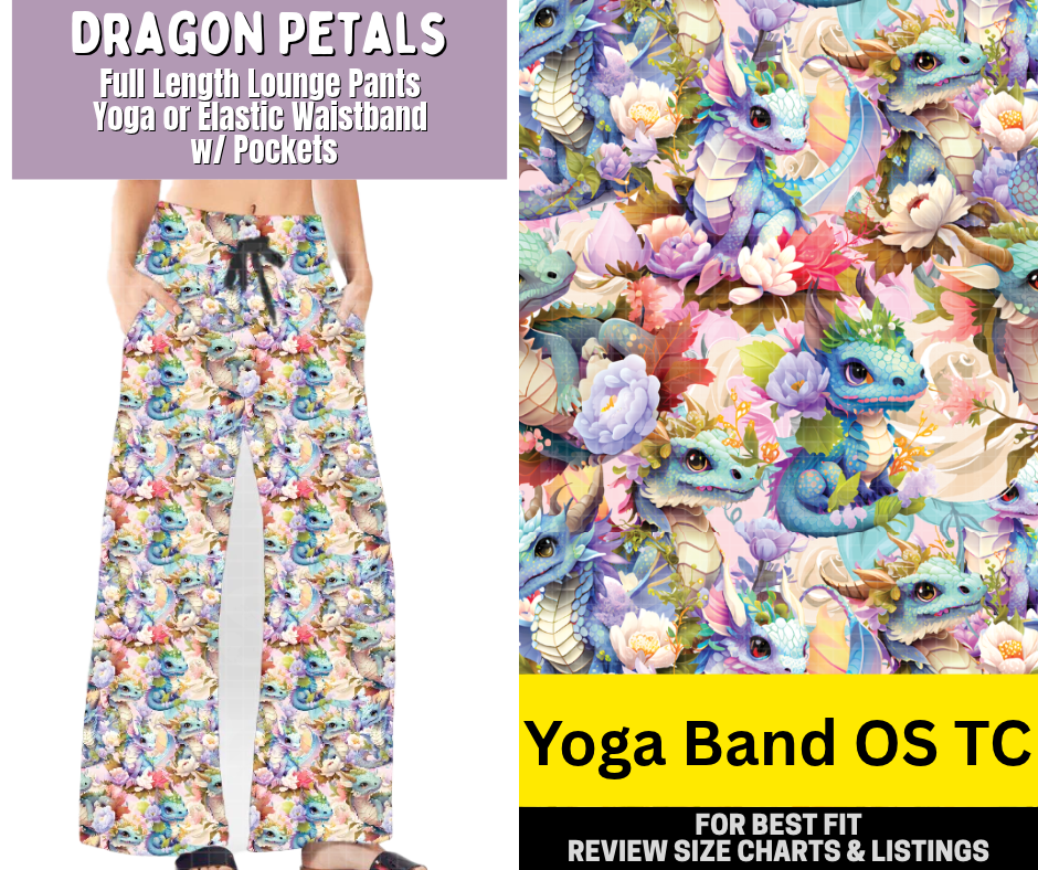 Dragon Petals Full Length Lounge Pants