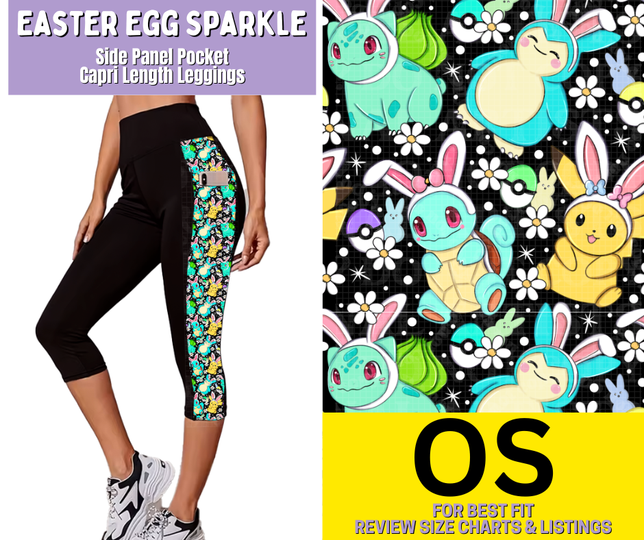 Easter Evolution Capri Leggings w/ Side Leg Designs