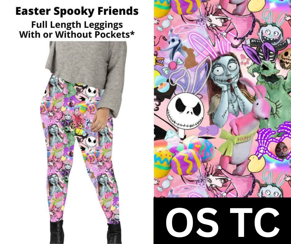 Easter Spooky Friends Full Length Leggings w/ Pockets