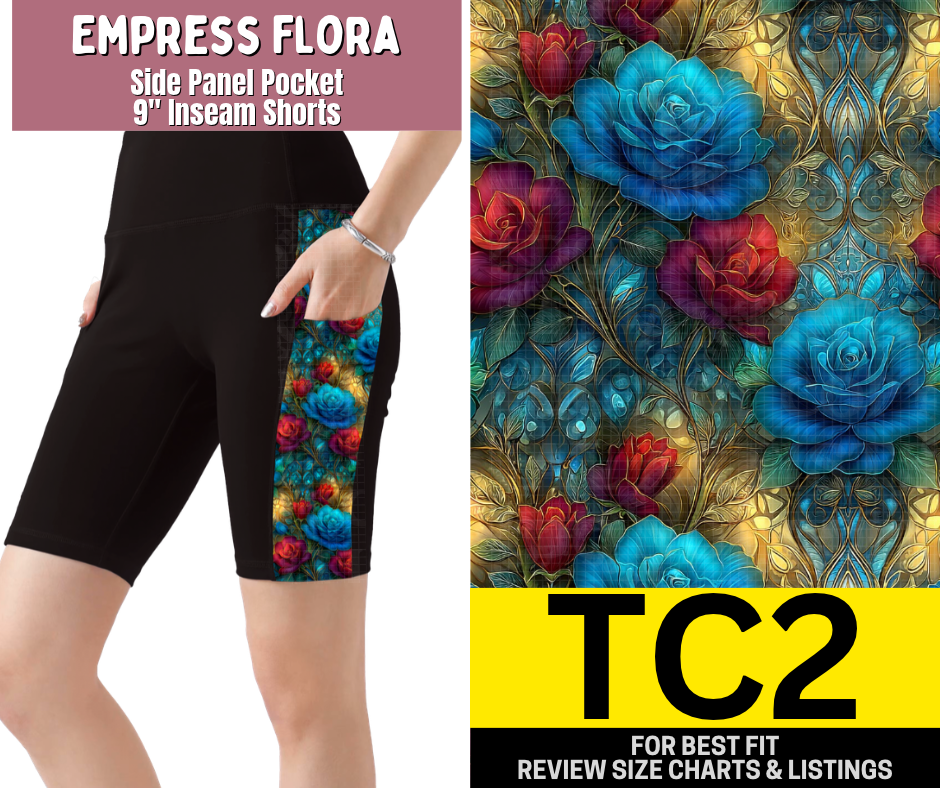 Empress Flora Side Panel Pocket Shorts