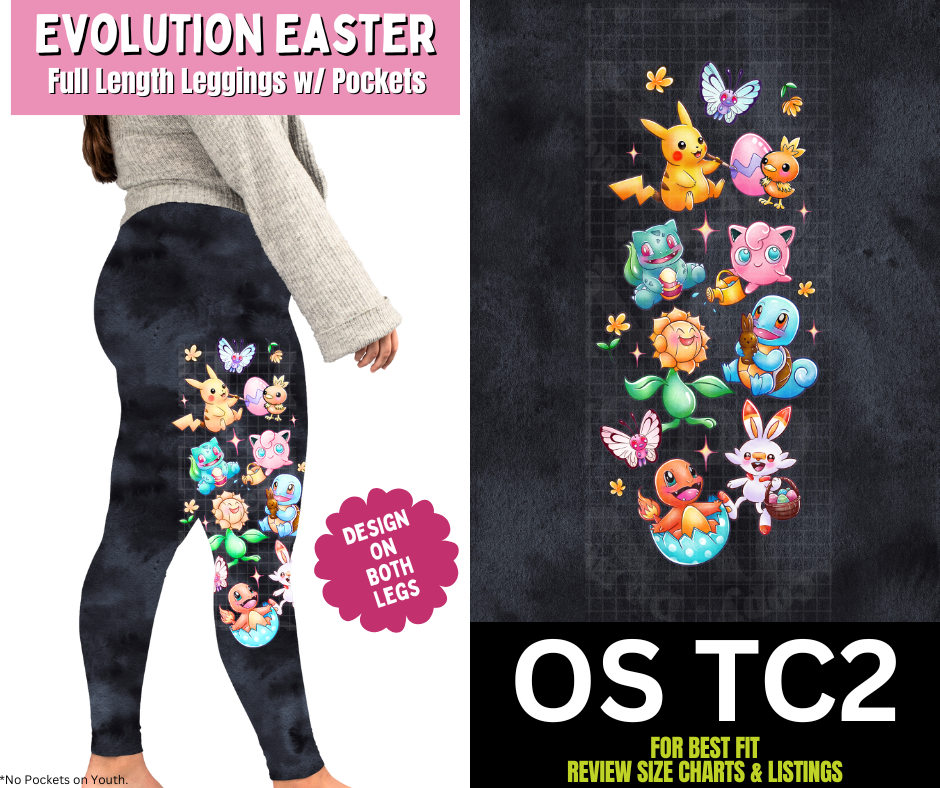 Evolution Easter Full Length Leggings w/ Side Leg Designs