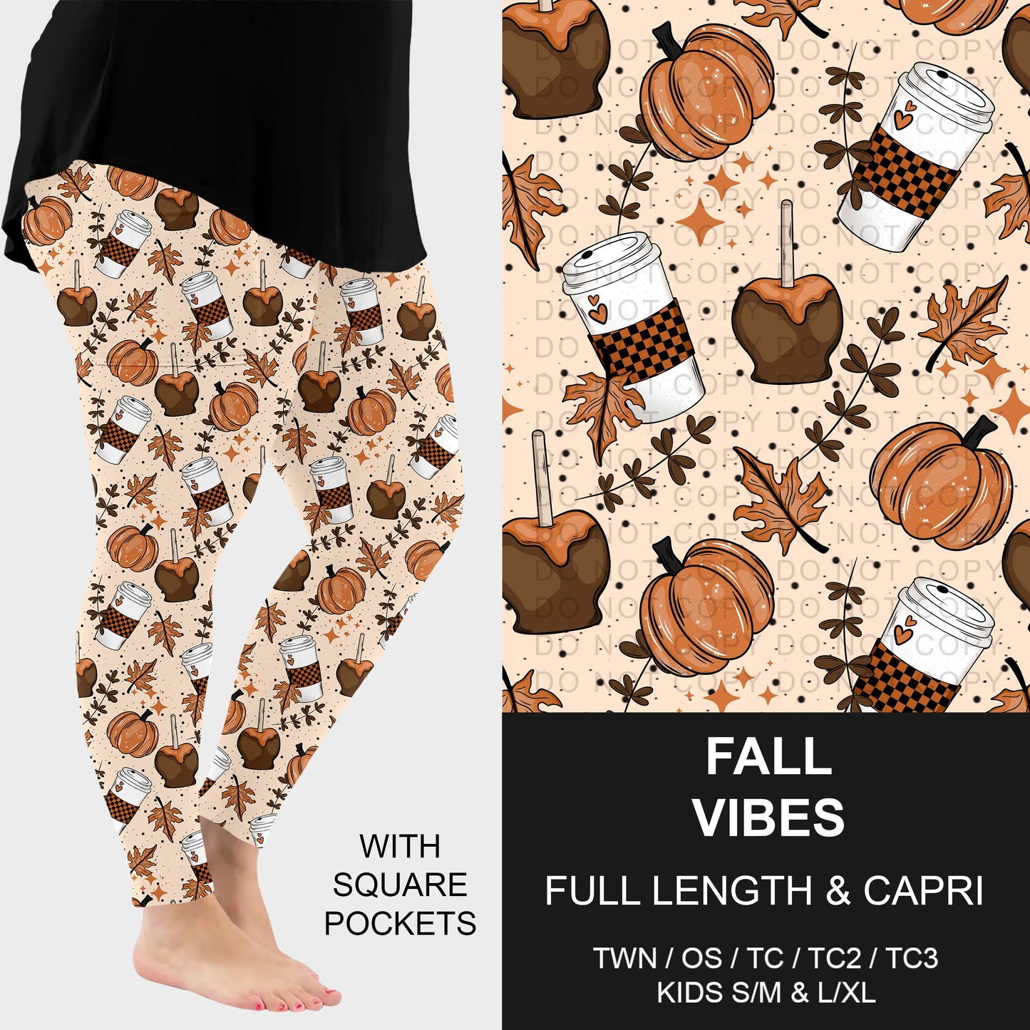 B308 - Preorder Fall Vibes Leggings w/ Pockets (Closes 8/16. ETA: late Oct.)