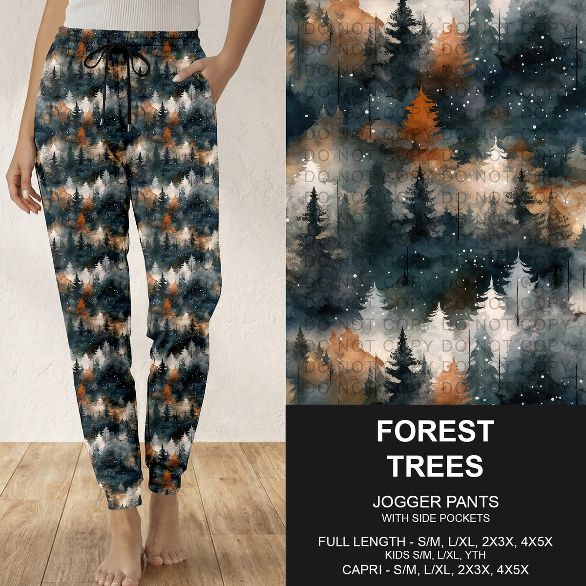 B314 - Preorder Forest Trees Joggers (Closes 9/27. ETA: late Nov.)