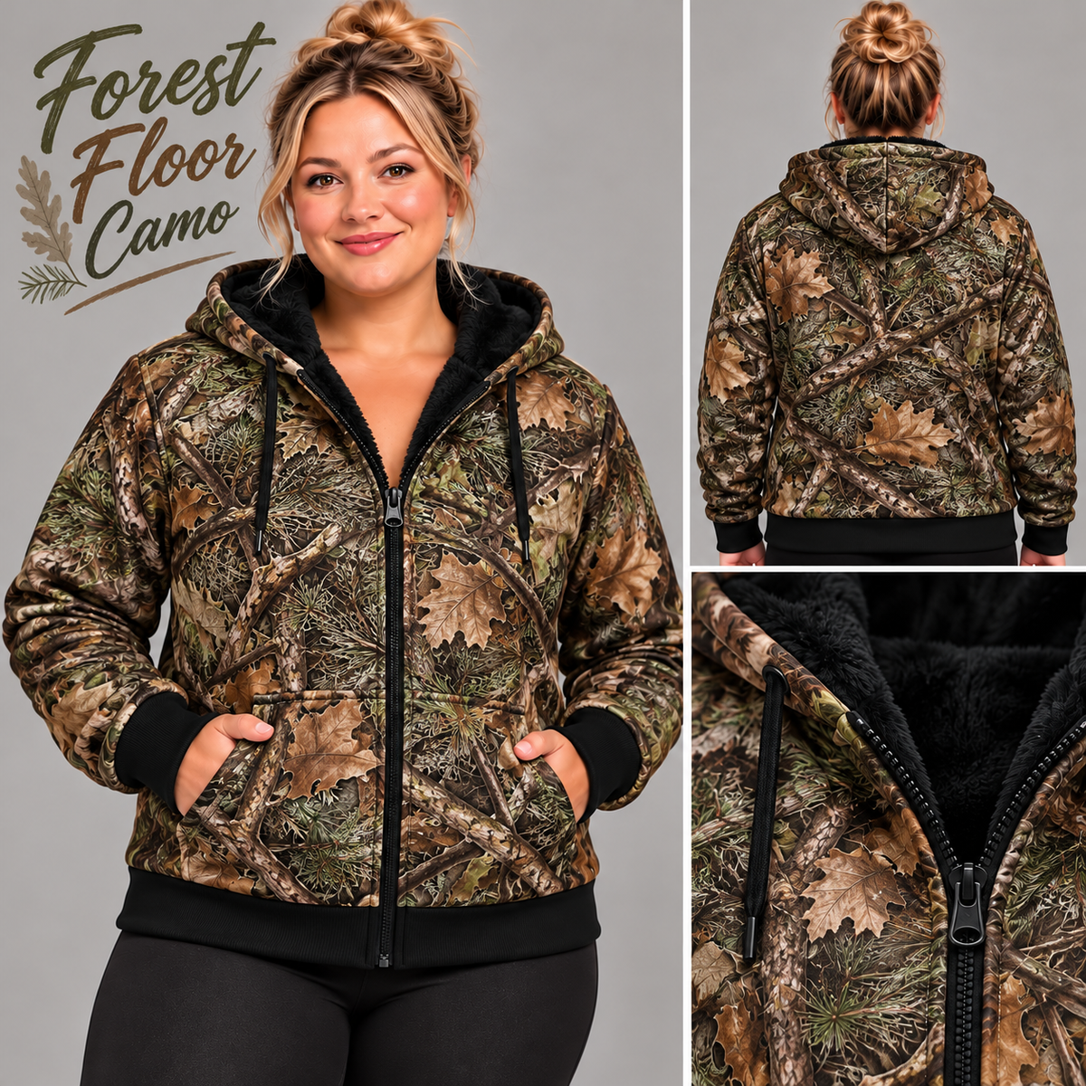 Forest Floor-FLEECE LINED HOODED JACKET-PREORDER CLOSING 11/9