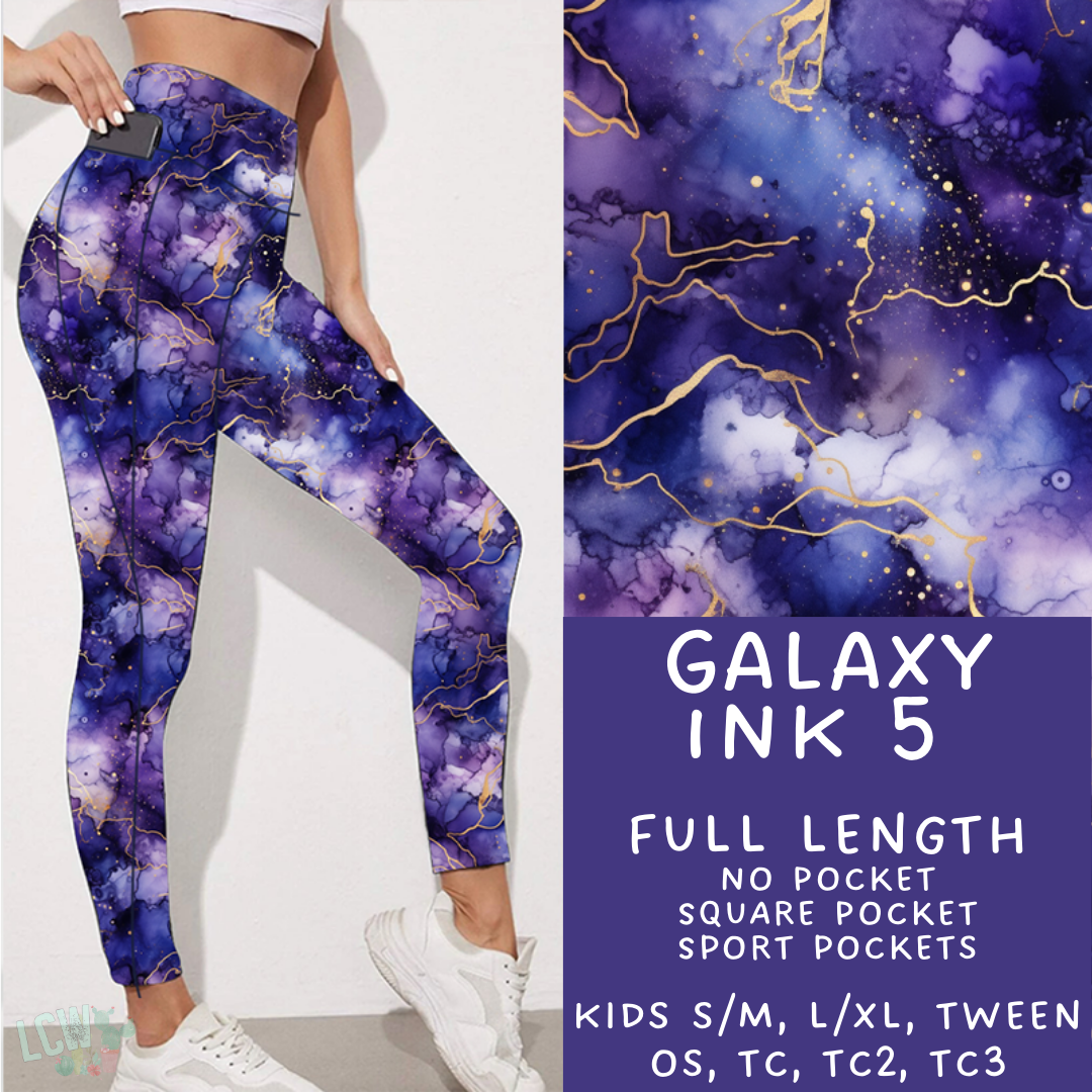 Ready To Ship - Galaxy Ink 5 - Full Leggings Square TC & TC2