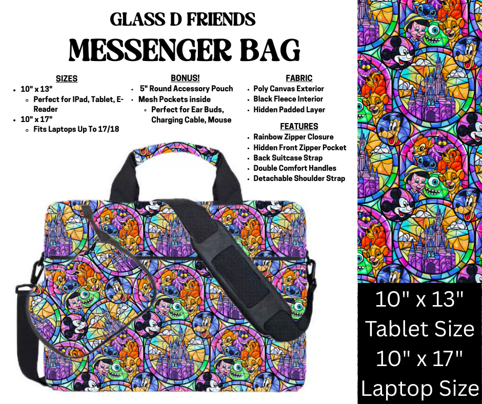 Glass D Friends Messenger Bag