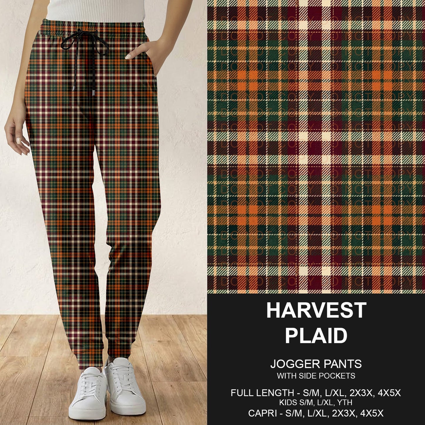 B308 - Preorder Harvest Plaid Joggers (Closes 8/16. ETA: late Oct.)