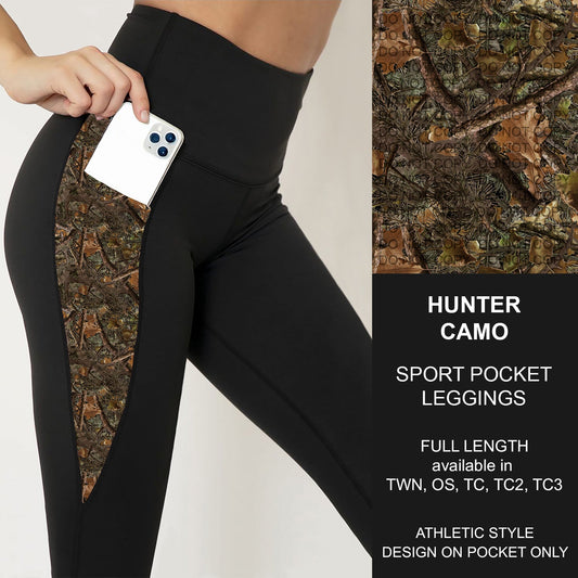 B251 - Preorder Hunter Camo Sport Pocket Leggings (Closes 9/14. ETA: mid Nov.)
