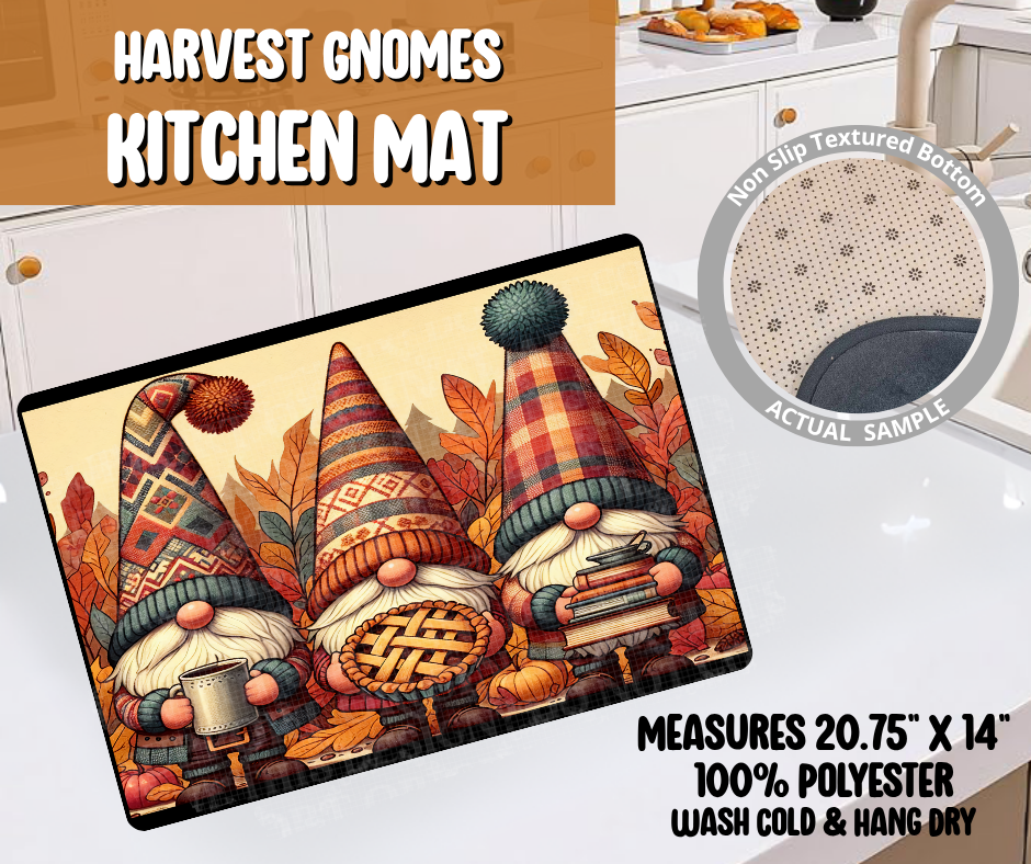 Harvest Gnomes Kitchen Mat