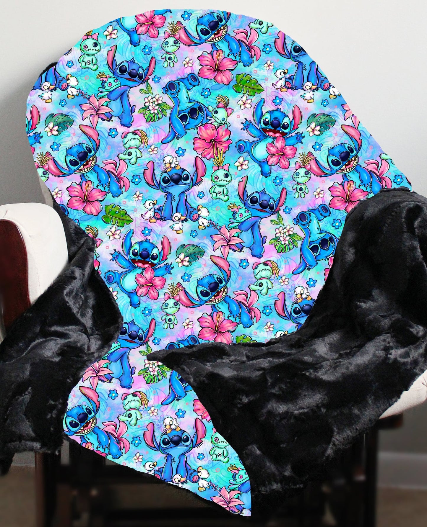 RTS - Blue Space Friend Minky Blanket