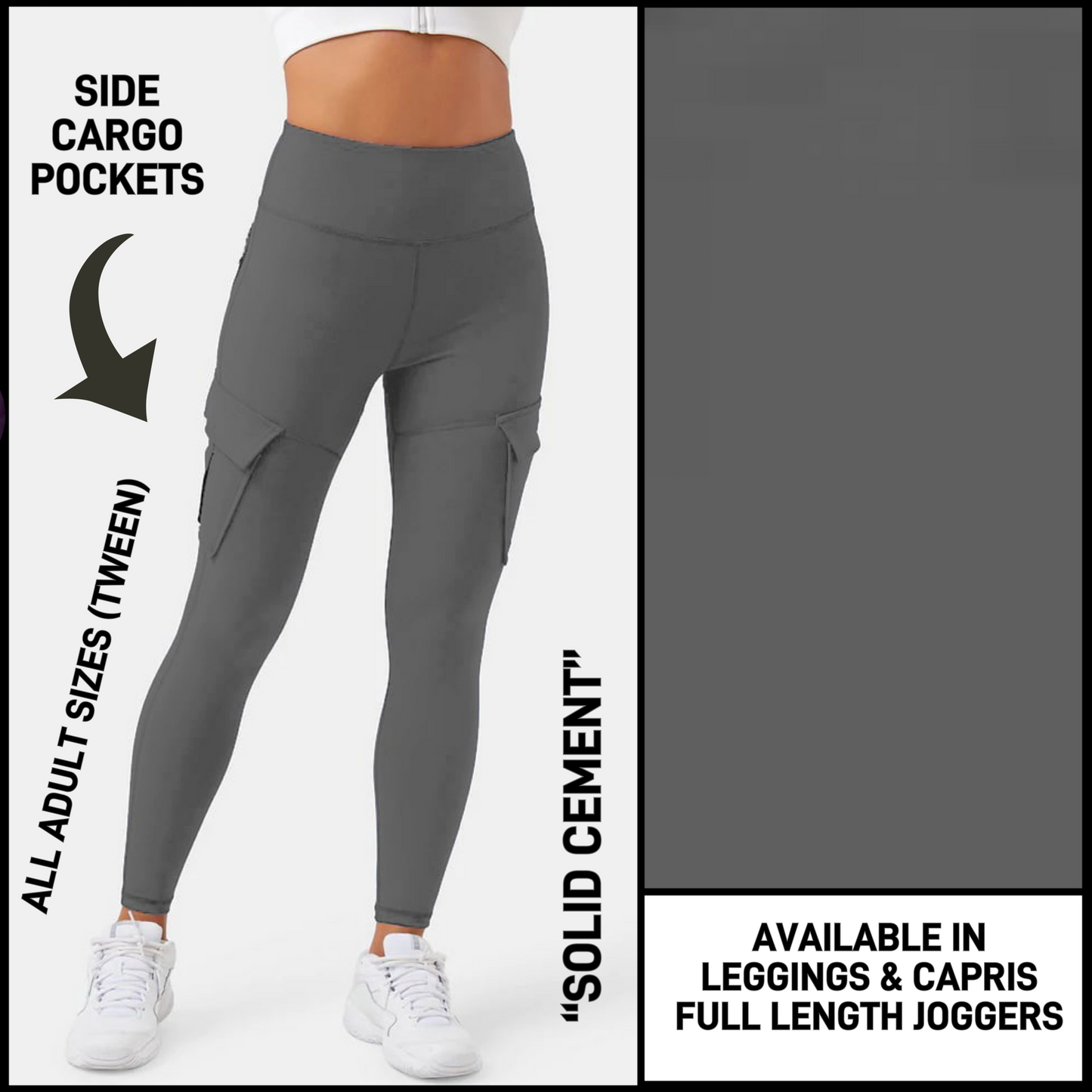 C30P - Solid Cement with Cargo Pockets - Preorder Closing 1/7 ETA: Early March