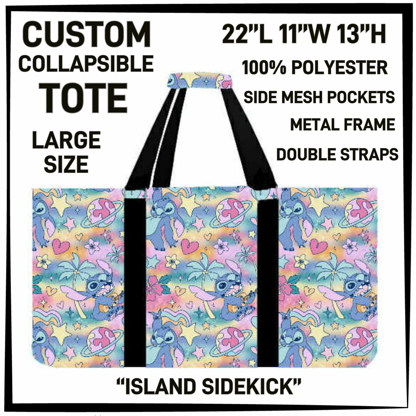 CT16 - Island Sidekick Collapsible Tote - Preorder Closing 1/13 ETA: Mid March