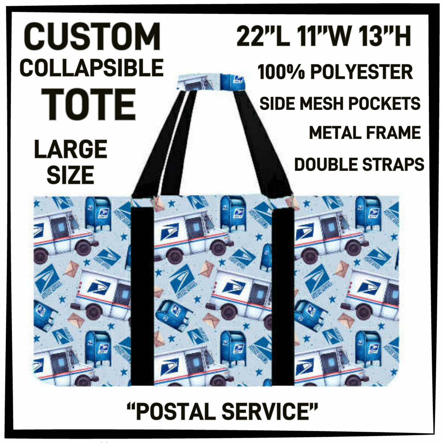 CT16 - Postal Service Collapsible Tote - Preorder Closing 1/13 ETA: Mid March