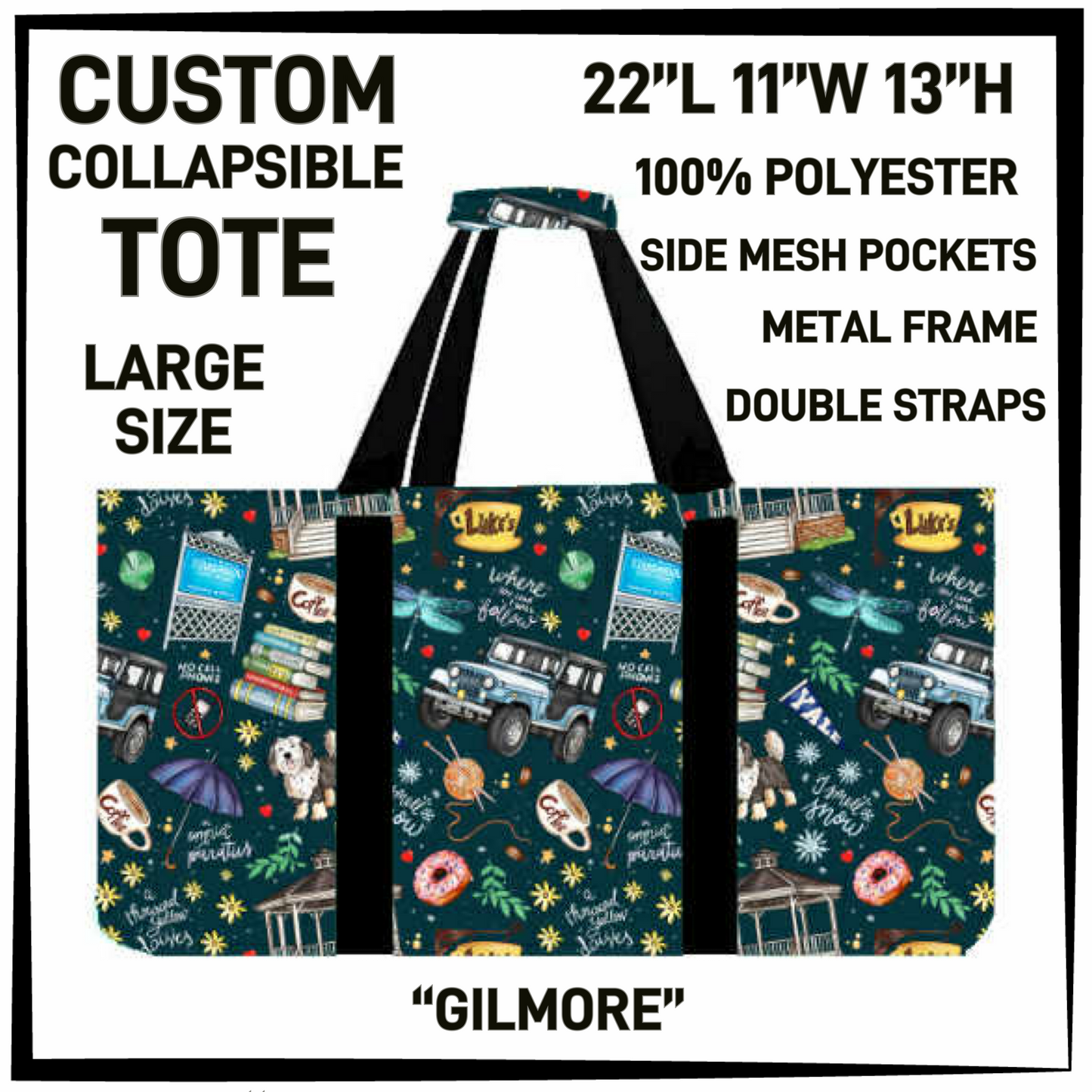 CT16 - Gilmore Collapsible Tote - Preorder Closing 1/13 ETA: Mid March