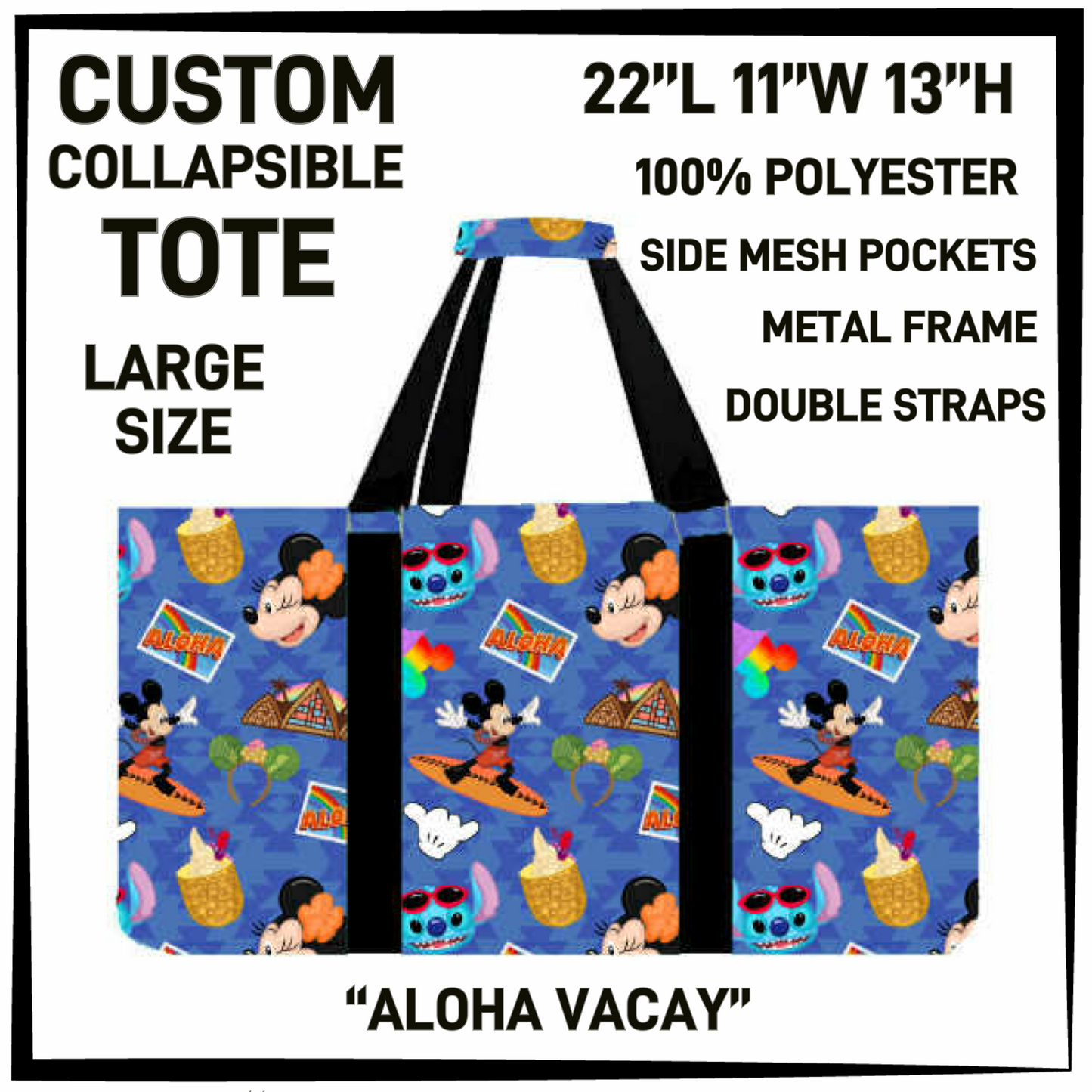 CT16 - Aloha Vacay Collapsible Tote - Preorder Closing 1/13 ETA: Mid March