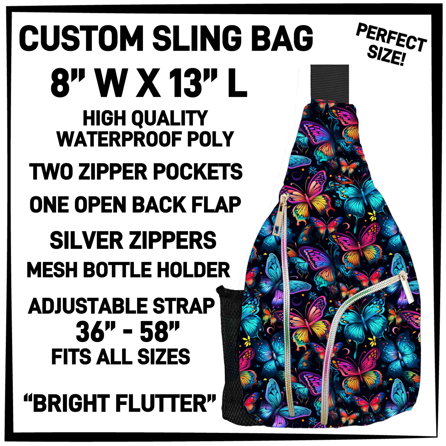 S13G - Bright Flutter Sling Bag - Preorder Closing 1/15 ETA: Mid-March