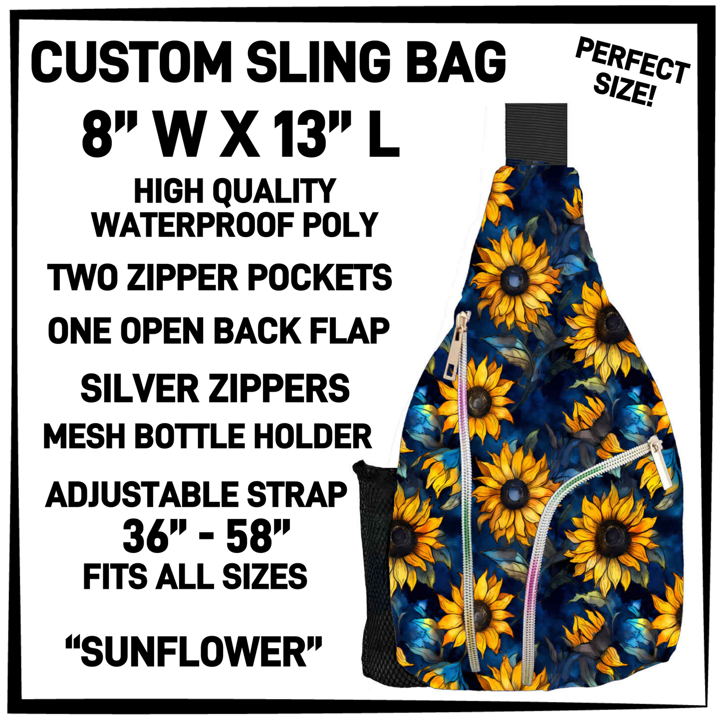 S13G - Sunflower Sling Bag - Preorder Closing 1/15 ETA: Mid-March