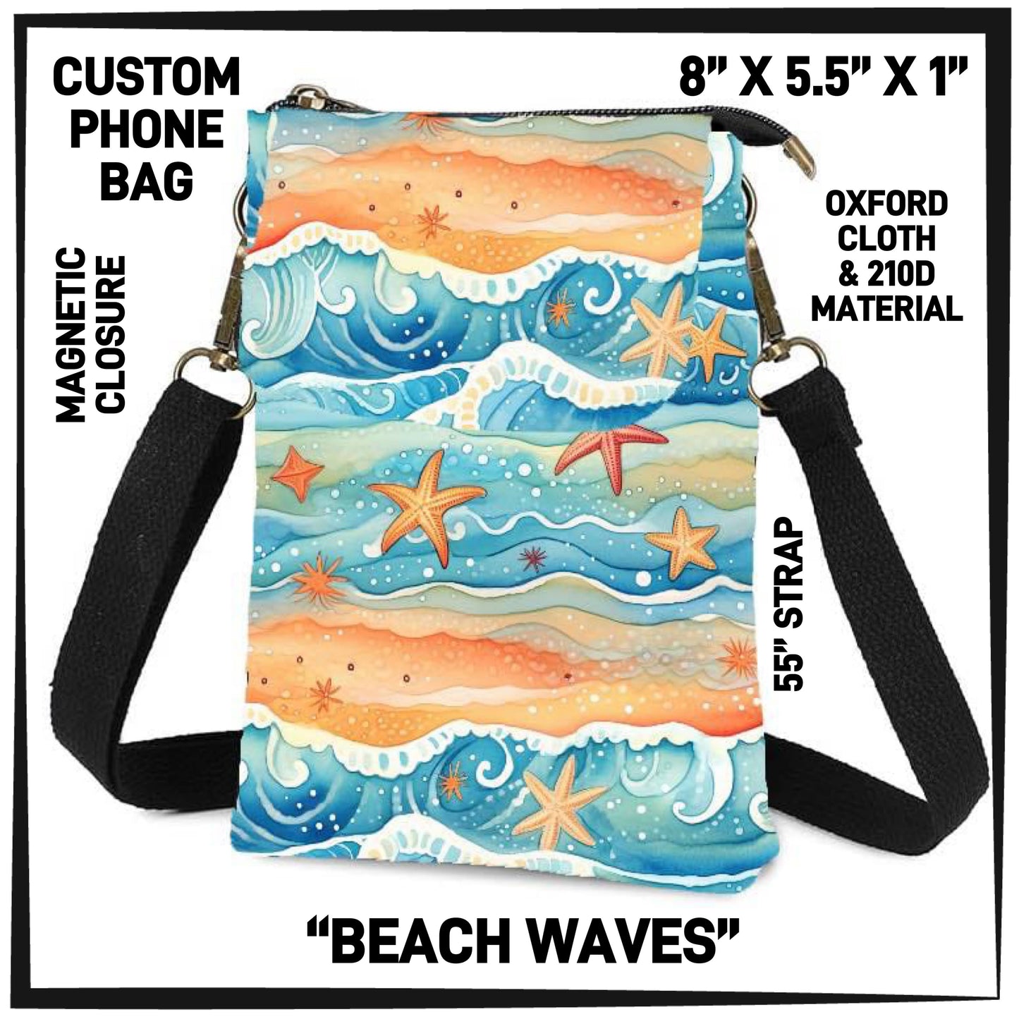 P1HB - Beach Waves Phone Bag - Preorder ETA: Early July