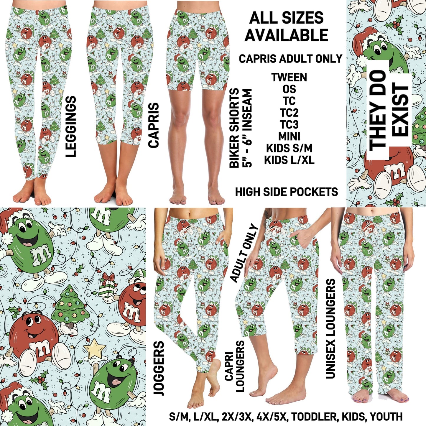 264BT - They Do Exist Biker/Capris/Leggings with High Side Pockets - Preorder ETA: Early Nov