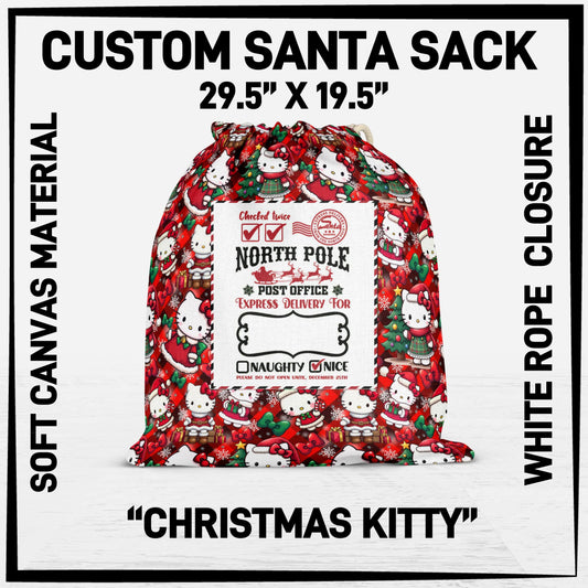 S3SK - Christmas Kitty Santa Sack - Preorder ETA: Early Nov