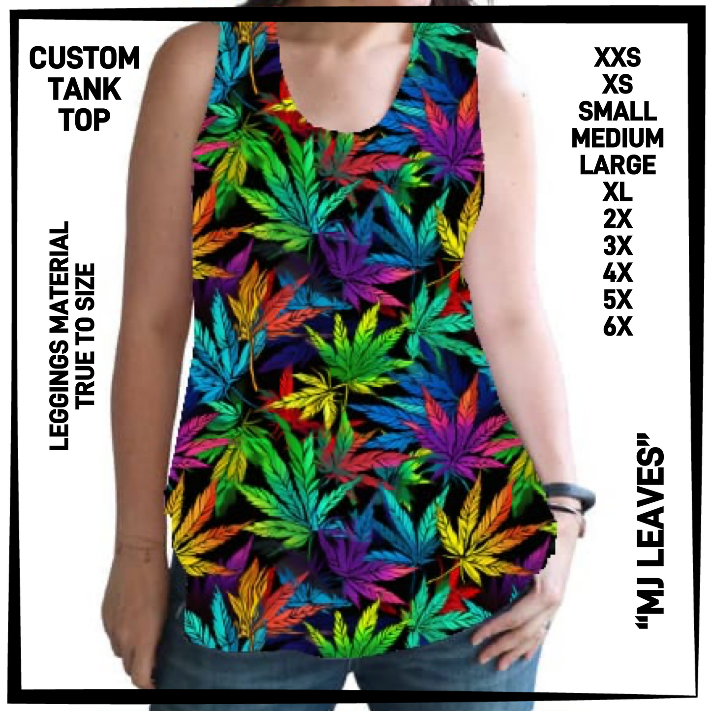 CTT1 - MJ Leaves Tank Top - Preorder Closing 6/23 ETA: Late Aug