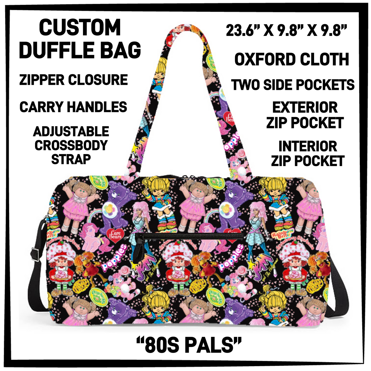 DF2B - 80s Pals Duffel Bag - Preorder Closing 6/25 ETA: Late Aug