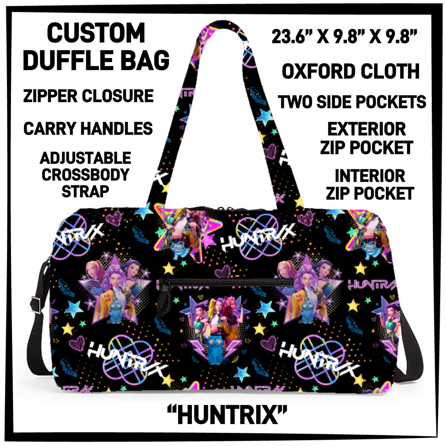 DF2B - Huntrix Duffel Bag - Preorder Closing 6/25 ETA: Late Aug