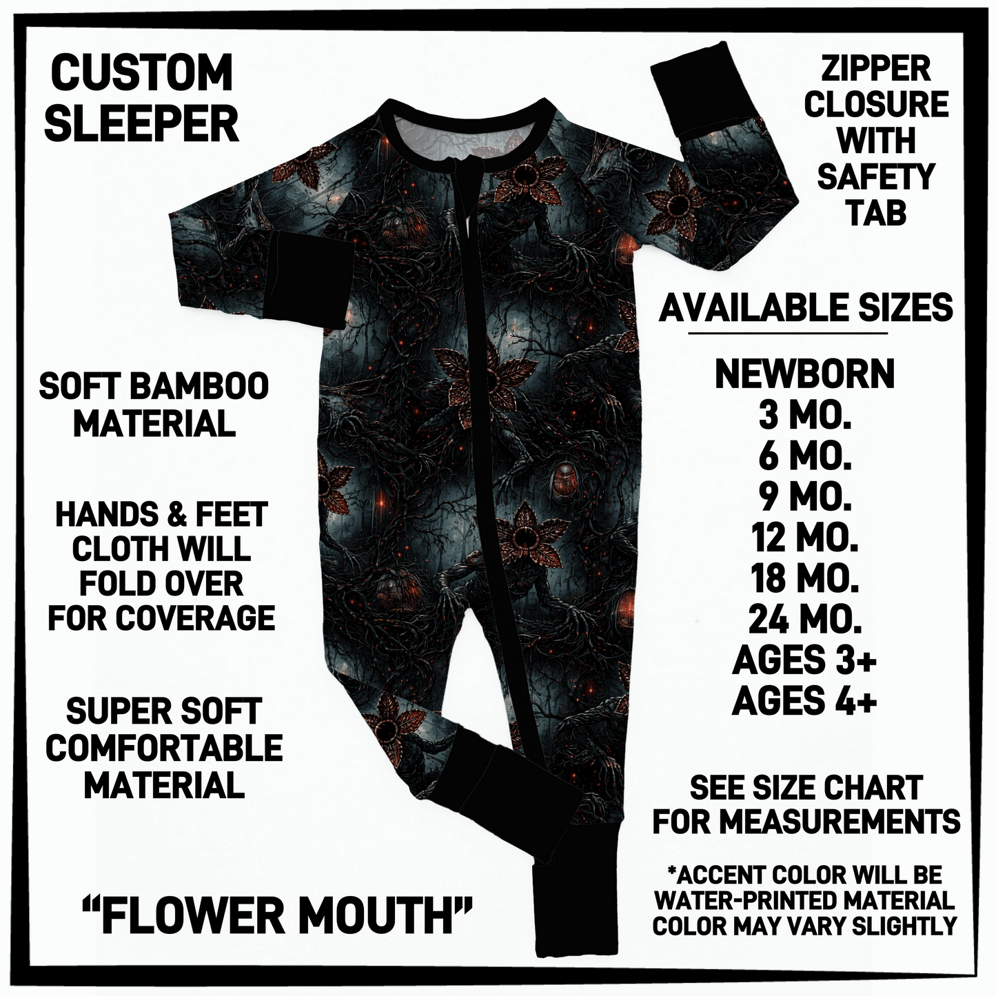 BY3S - Flower Mouth Baby Sleeper - Preorder Closing 2/12 ETA: Late April