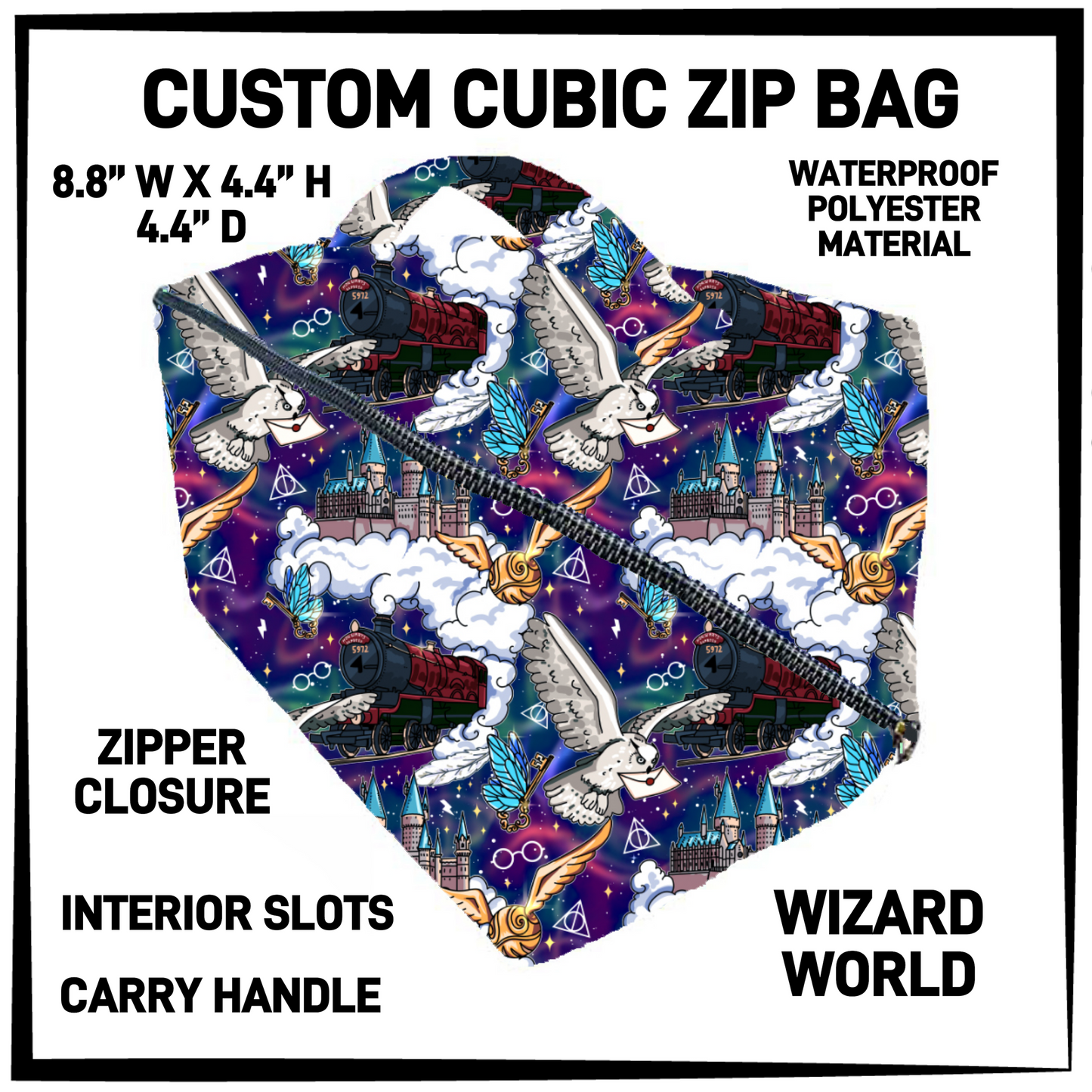CZ1B - Wizard World Cubic Zip Bag - Preorder Closing 7/8 ETA: Early Sept
