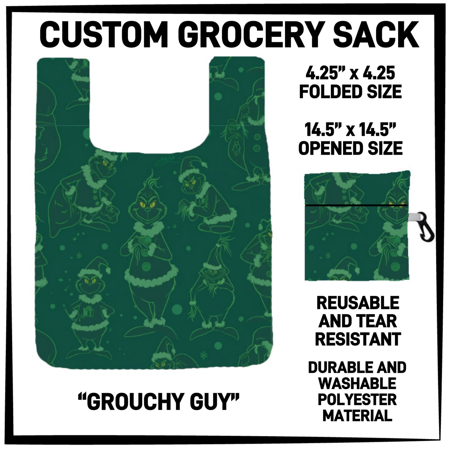 RTS - Grouchy Guy Grocery Sack