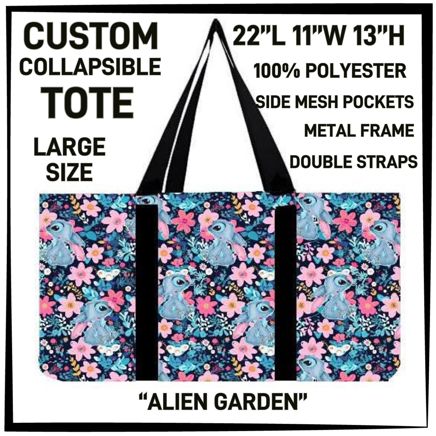 RTS - Alien Garden Collapsible Tote