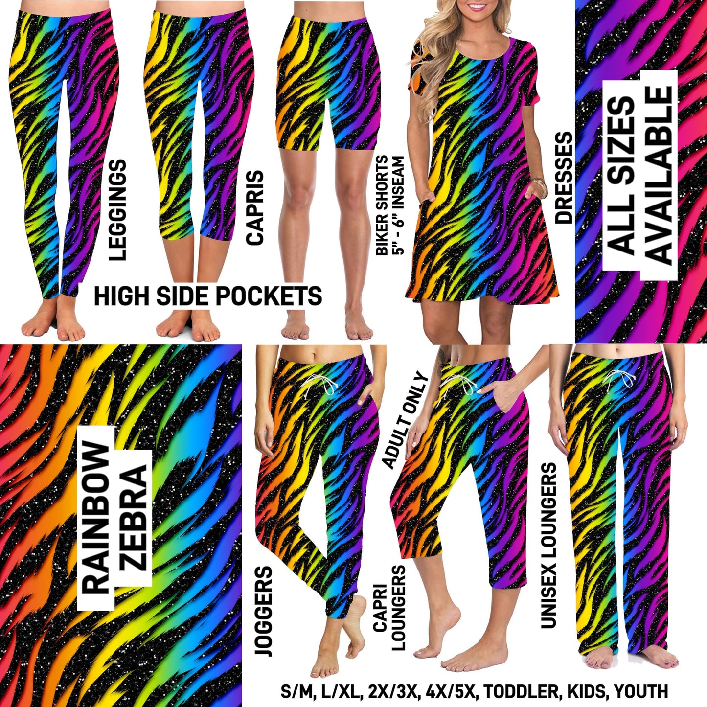273BT - Rainbow Zebra - Preorder Closing 11/30 ETA: Late Jan
