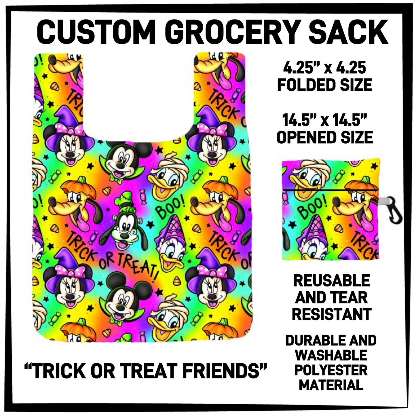 GRC4 - Trick or Treat Friends Grocery Sack - Preorder Closing 9/10 ETA: Early Dec