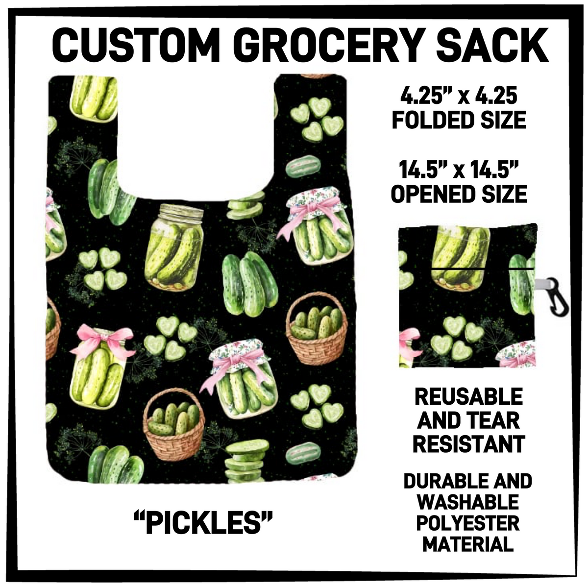 GRC4 - Pickles Grocery Sack - Preorder Closing 9/10 ETA: Early Dec